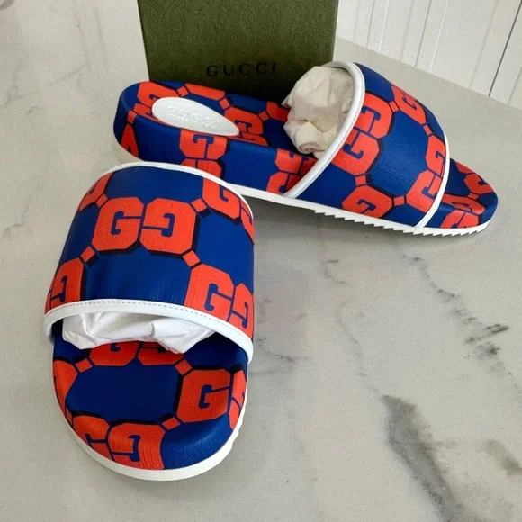 Gucci All Over Logo Slides